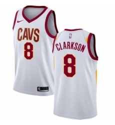 Womens Nike Cleveland Cavaliers 8 Jordan Clarkson Swingman White NBA Jersey Association Edition Womens Nike Cleveland Cavaliers 8 Jordan Clarkson Swingman White NBA Jersey Association Edition