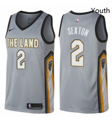 Youth Nike Cleveland Cavaliers 2 Collin Sexton Swingman Gray NBA Jersey City Edition Youth Nike Cleveland Cavaliers 2 Collin Sexton Swingman Gray NBA Jersey City Edition