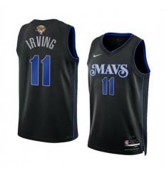 Men Dallas Mavericks 11 Kyrie Irving Black 2024 Finals City Edition Stitched Basketball Jersey Men Dallas Mavericks 11 Kyrie Irving Black 2024 Finals City Edition Stitched Basketball Jersey
