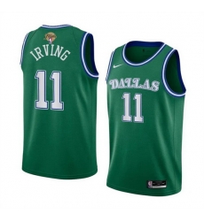 Men Dallas Mavericks 11 Kyrie Irving Green 2024 Finals Classic Edition Stitched Basketball Jersey Men Dallas Mavericks 11 Kyrie Irving Green 2024 Finals Classic Edition Stitched Basketball Jersey