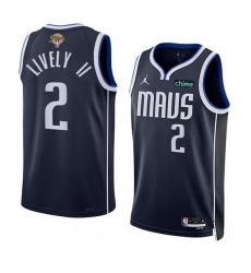 Men Dallas Mavericks 2 Dereck Lively II Navy 2024 Finals Statement Edition Stitched Basketball Jersey Men Dallas Mavericks 2 Dereck Lively II Navy 2024 Finals Statement Edition Stitched Basketball Jersey