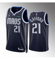 Men Dallas Mavericks 21 Daniel Gafford Navy Statement Edition Stitched Basketball Jersey Men Dallas Mavericks 21 Daniel Gafford Navy Statement Edition Stitched Basketball Jersey