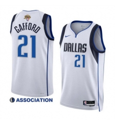 Men Dallas Mavericks 21 Daniel Gafford White 2024 Finals Association Edition Stitched Basketball Jersey Men Dallas Mavericks 21 Daniel Gafford White 2024 Finals Association Edition Stitched Basketball Jersey