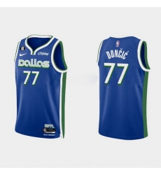 Men Dallas Mavericks 77 Luka Doncic Blue Stitched Basketball Jersey Men Dallas Mavericks 77 Luka Doncic Blue Stitched Basketball Jersey