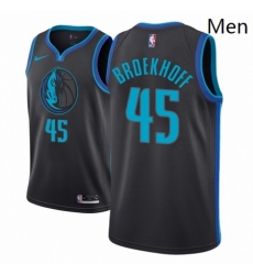Men NBA 2018 19 Dallas Mavericks 45 Ryan Broekhoff City Edition Anthracite Jersey Men NBA 2018 19 Dallas Mavericks 45 Ryan Broekhoff City Edition Anthracite Jersey