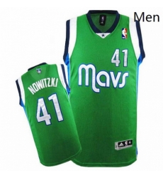 Mens Adidas Dallas Mavericks 41 Dirk Nowitzki Authentic Green NBA Jersey Mens Adidas Dallas Mavericks 41 Dirk Nowitzki Authentic Green NBA Jersey
