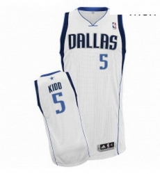 Mens Adidas Dallas Mavericks 5 Jason Kidd Authentic White Home NBA Jersey Mens Adidas Dallas Mavericks 5 Jason Kidd Authentic White Home NBA Jersey