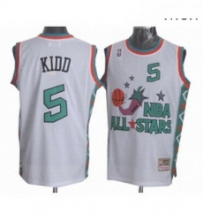 Mens Mitchell and Ness Dallas Mavericks 5 Jason Kidd Authentic White 1996 All Star Throwback NBA Jersey Mens Mitchell and Ness Dallas Mavericks 5 Jason Kidd Authentic White 1996 All Star Throwback NBA Jersey