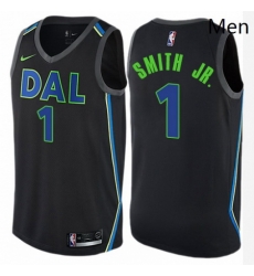 Mens Nike Dallas Mavericks 1 Dennis Smith Jr Swingman Black NBA Jersey City Edition Mens Nike Dallas Mavericks 1 Dennis Smith Jr Swingman Black NBA Jersey City Edition