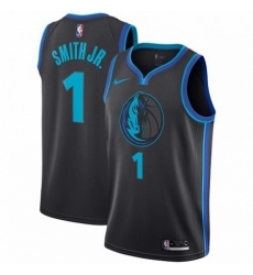 Mens Nike Dallas Mavericks 1 Dennis Smith Jr Swingman Charcoal NBA Jersey City Edition Mens Nike Dallas Mavericks 1 Dennis Smith Jr Swingman Charcoal NBA Jersey City Edition