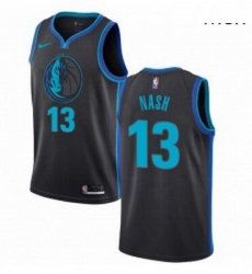 Mens Nike Dallas Mavericks 13 Steve Nash Swingman Charcoal NBA Jersey City Edition Mens Nike Dallas Mavericks 13 Steve Nash Swingman Charcoal NBA Jersey City Edition