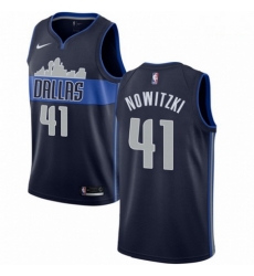 Mens Nike Dallas Mavericks 41 Dirk Nowitzki Swingman Navy Blue NBA Jersey Statement Edition Mens Nike Dallas Mavericks 41 Dirk Nowitzki Swingman Navy Blue NBA Jersey Statement Edition