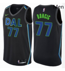 Mens Nike Dallas Mavericks 77 Luka Doncic Authentic Black NBA Jersey City Edition Mens Nike Dallas Mavericks 77 Luka Doncic Authentic Black NBA Jersey City Edition