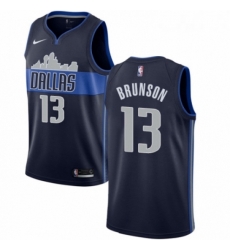 Youth Nike Dallas Mavericks 13 Jalen Brunson Swingman Navy Blue NBA Jersey Statement Edition Youth Nike Dallas Mavericks 13 Jalen Brunson Swingman Navy Blue NBA Jersey Statement Edition