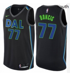 Youth Nike Dallas Mavericks 77 Luka Doncic Swingman Black NBA Jersey City Edition Youth Nike Dallas Mavericks 77 Luka Doncic Swingman Black NBA Jersey City Edition