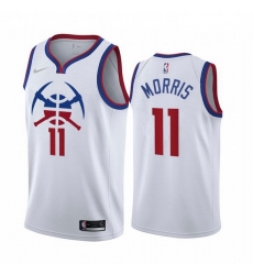Men Denver Nuggets 11 Monte Morris White NBA Swingman 2020 21 Earned Edition Jersey Men Denver Nuggets 11 Monte Morris White NBA Swingman 2020 21 Earned Edition Jersey