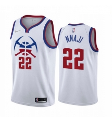 Men Denver Nuggets 22 Zeke Nnaji White NBA Swingman 2020 21 Earned Edition Jersey Men Denver Nuggets 22 Zeke Nnaji White NBA Swingman 2020 21 Earned Edition Jersey