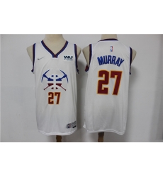 Men Denver Nuggets 27 Jamal Murray White Nike Swingman 2021 Men Denver Nuggets 27 Jamal Murray White Nike Swingman 2021