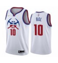 Men Denver Nuggets Bol Bol White Nike Jersey Men Denver Nuggets Bol Bol White Nike Jersey