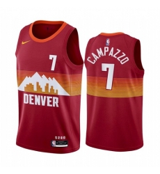 Men Denver Nuggets Facundo Campazzo Red 2021 New Jersey Men Denver Nuggets Facundo Campazzo Red 2021 New Jersey