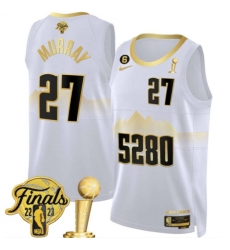 Men Denver Nuggets Jamal Murray 2023 Finals and Champions Patch Jersey Men Denver Nuggets Jamal Murray 2023 Finals and Champions Patch Jersey