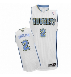 Mens Adidas Denver Nuggets 2 Alex English Authentic White Home NBA Jersey Mens Adidas Denver Nuggets 2 Alex English Authentic White Home NBA Jersey