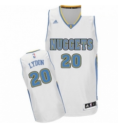Mens Adidas Denver Nuggets 20 Tyler Lydon Swingman White Home NBA Jersey Mens Adidas Denver Nuggets 20 Tyler Lydon Swingman White Home NBA Jersey