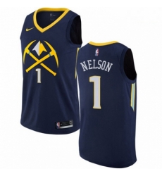 Mens Nike Denver Nuggets 1 Jameer Nelson Swingman Navy Blue NBA Jersey City Edition Mens Nike Denver Nuggets 1 Jameer Nelson Swingman Navy Blue NBA Jersey City Edition