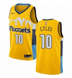 Mens Nike Denver Nuggets 10 Trey Lyles Swingman Gold Alternate NBA Jersey Statement Edition Mens Nike Denver Nuggets 10 Trey Lyles Swingman Gold Alternate NBA Jersey Statement Edition