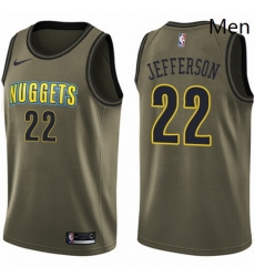Mens Nike Denver Nuggets 22 Richard Jefferson Swingman Green Salute to Service NBA Jersey Mens Nike Denver Nuggets 22 Richard Jefferson Swingman Green Salute to Service NBA Jersey