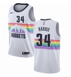 Mens Nike Denver Nuggets 34 Devin Harris Swingman White NBA Jersey City Edition Mens Nike Denver Nuggets 34 Devin Harris Swingman White NBA Jersey City Edition