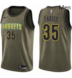 Mens Nike Denver Nuggets 35 Kenneth Faried Swingman Green Salute to Service NBA Jersey Mens Nike Denver Nuggets 35 Kenneth Faried Swingman Green Salute to Service NBA Jersey
