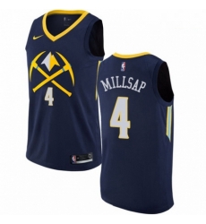 Mens Nike Denver Nuggets 4 Paul Millsap Swingman Navy Blue NBA Jersey City Edition Mens Nike Denver Nuggets 4 Paul Millsap Swingman Navy Blue NBA Jersey City Edition