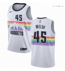 Mens Nike Denver Nuggets 45 Thomas Welsh Swingman White NBA Jersey City Edition Mens Nike Denver Nuggets 45 Thomas Welsh Swingman White NBA Jersey City Edition