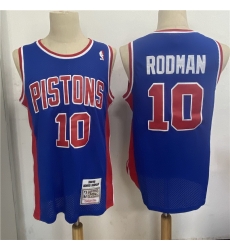 Men Detroit Pistons 10 Dennis Rodman Blue 1988 89 Hardwood Classics Jersey Men Detroit Pistons 10 Dennis Rodman Blue 1988 89 Hardwood Classics Jersey