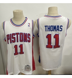 Men Detroit Pistons 11 Isiah Thomas White 1988 89 Hardwood Clas Men Detroit Pistons 11 Isiah Thomas White 1988 89 Hardwood Clas