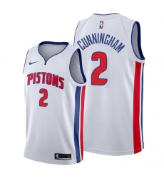 Men Detroit Pistons 2 Cade Cunningham White Jersey 2021 NBA Jersey Men Detroit Pistons 2 Cade Cunningham White Jersey 2021 NBA Jersey