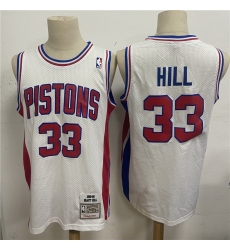 Men Detroit Pistons 33 Grant Hill White 1995 96 Hardwood Classics Jersey Men Detroit Pistons 33 Grant Hill White 1995 96 Hardwood Classics Jersey