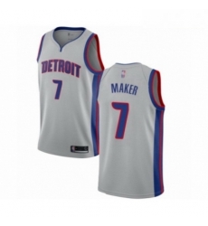 Mens Detroit Pistons 7 Thon Maker Authentic Silver Basketball Jersey Statement Edition Mens Detroit Pistons 7 Thon Maker Authentic Silver Basketball Jersey Statement Edition