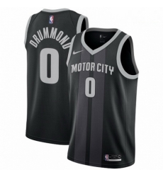 Mens Nike Detroit Pistons 0 Andre Drummond Swingman Black NBA Jersey City Edition Mens Nike Detroit Pistons 0 Andre Drummond Swingman Black NBA Jersey City Edition