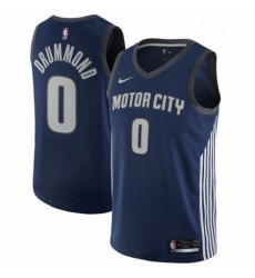 Mens Nike Detroit Pistons 0 Andre Drummond Swingman Navy Blue NBA Jersey City Edition Mens Nike Detroit Pistons 0 Andre Drummond Swingman Navy Blue NBA Jersey City Edition