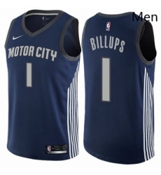 Mens Nike Detroit Pistons 1 Chauncey Billups Swingman Navy Blue NBA Jersey City Edition Mens Nike Detroit Pistons 1 Chauncey Billups Swingman Navy Blue NBA Jersey City Edition