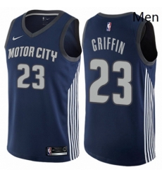 Mens Nike Detroit Pistons 23 Blake Griffin Authentic Navy Blue NBA Jersey City Edition Mens Nike Detroit Pistons 23 Blake Griffin Authentic Navy Blue NBA Jersey City Edition