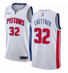 Mens Nike Detroit Pistons 32 Christian Laettner Authentic White Home NBA Jersey Association Edition Mens Nike Detroit Pistons 32 Christian Laettner Authentic White Home NBA Jersey Association Edition