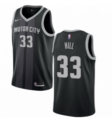 Mens Nike Detroit Pistons 33 Grant Hill Swingman Black NBA Jersey City Edition Mens Nike Detroit Pistons 33 Grant Hill Swingman Black NBA Jersey City Edition