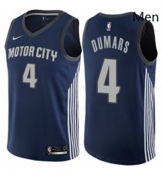 Mens Nike Detroit Pistons 4 Joe Dumars Authentic Navy Blue NBA Jersey City Edition Mens Nike Detroit Pistons 4 Joe Dumars Authentic Navy Blue NBA Jersey City Edition