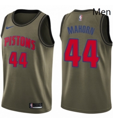 Mens Nike Detroit Pistons 44 Rick Mahorn Swingman Green Salute to Service NBA Jersey Mens Nike Detroit Pistons 44 Rick Mahorn Swingman Green Salute to Service NBA Jersey