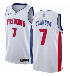 Mens Nike Detroit Pistons 7 Stanley Johnson Swingman White Home NBA Jersey Association Edition Mens Nike Detroit Pistons 7 Stanley Johnson Swingman White Home NBA Jersey Association Edition