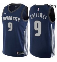 Mens Nike Detroit Pistons 9 Langston Galloway Swingman Navy Blue NBA Jersey City Edition Mens Nike Detroit Pistons 9 Langston Galloway Swingman Navy Blue NBA Jersey City Edition