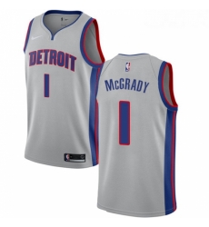 Womens Nike Detroit Pistons 1 Tracy McGrady Swingman Silver NBA Jersey Statement Edition Womens Nike Detroit Pistons 1 Tracy McGrady Swingman Silver NBA Jersey Statement Edition
